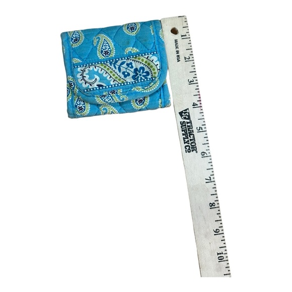 Vera Bradley Wallet - Blue Paisley - Small Velcro - Picture 12 of 13